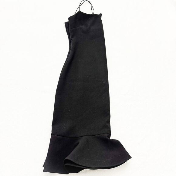 LIkely Black Spaghetti Strap Flutter Hem Casual Dress Size Small - Picture 4 of 4